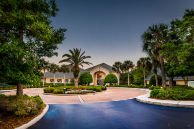 The Activity Center at dusk