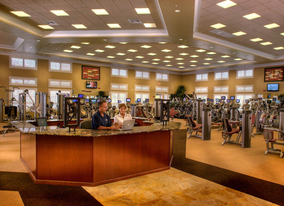 Inside the Bella Vita Spa and Fitness Center
